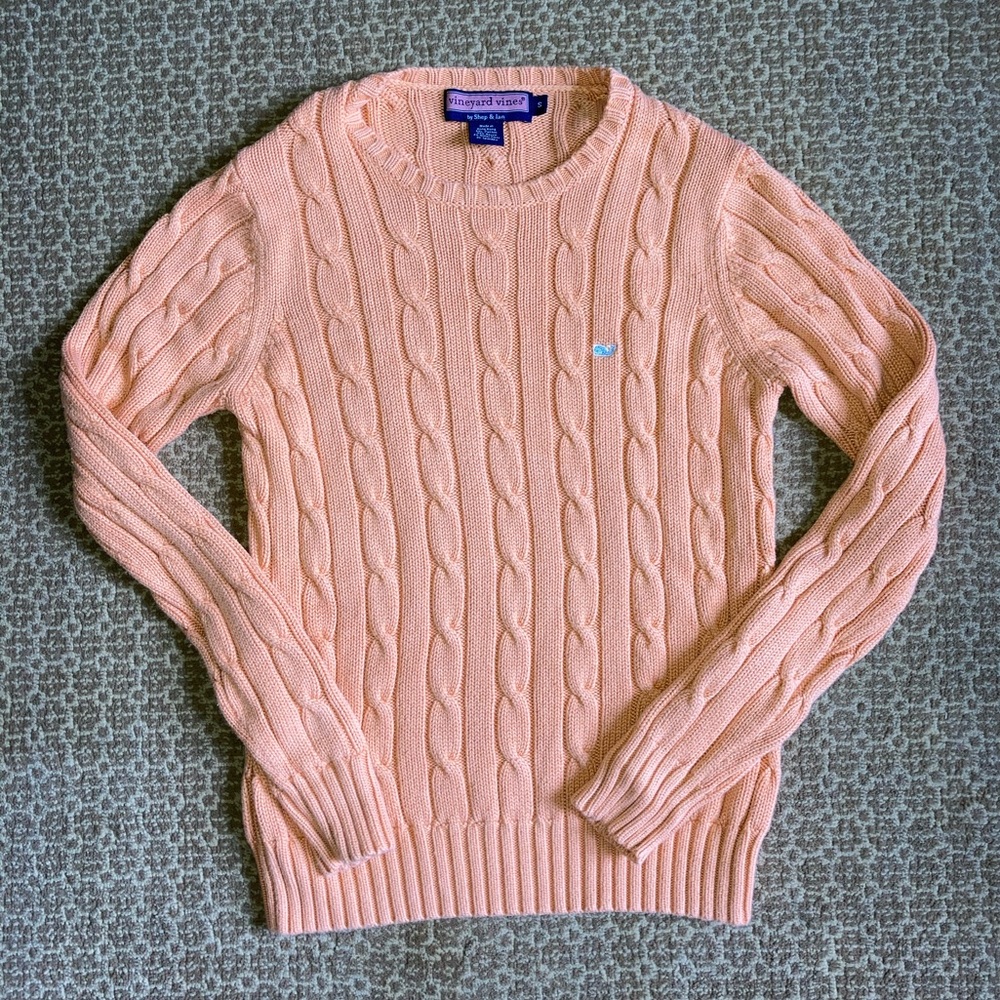 Vineyard Vines Pale Orange Cotton Sweater